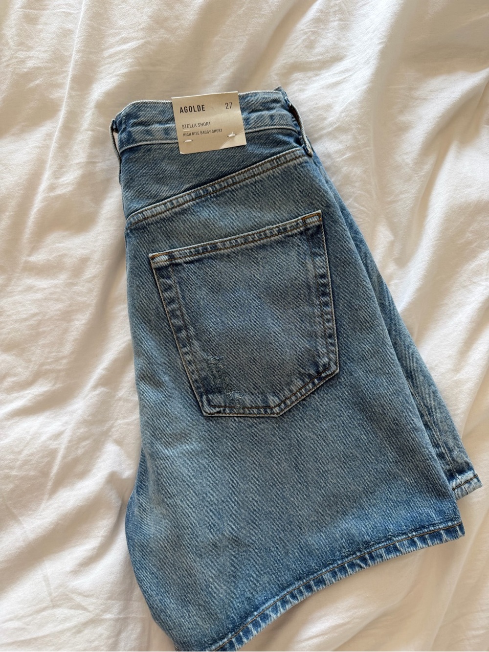 Agolde Stella High Rise Baggy Short - Picture 4 of 5